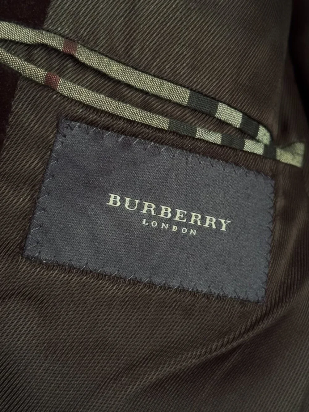 Burberry London 100% Cotton Velvet Blazer Single Breasted 3-Button Blazer 3XL